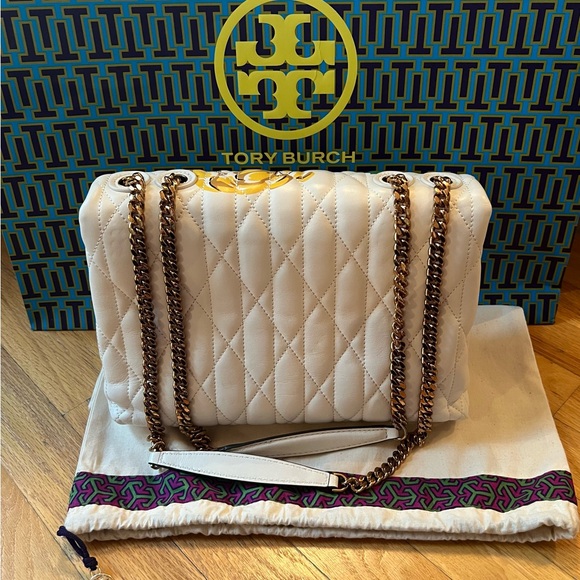 Tory Burch Floral Kira Chevron Convertible Shoulder Bag - Picture 3 of 14